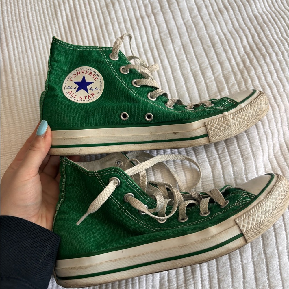 Converse Green High-Top Sneakers